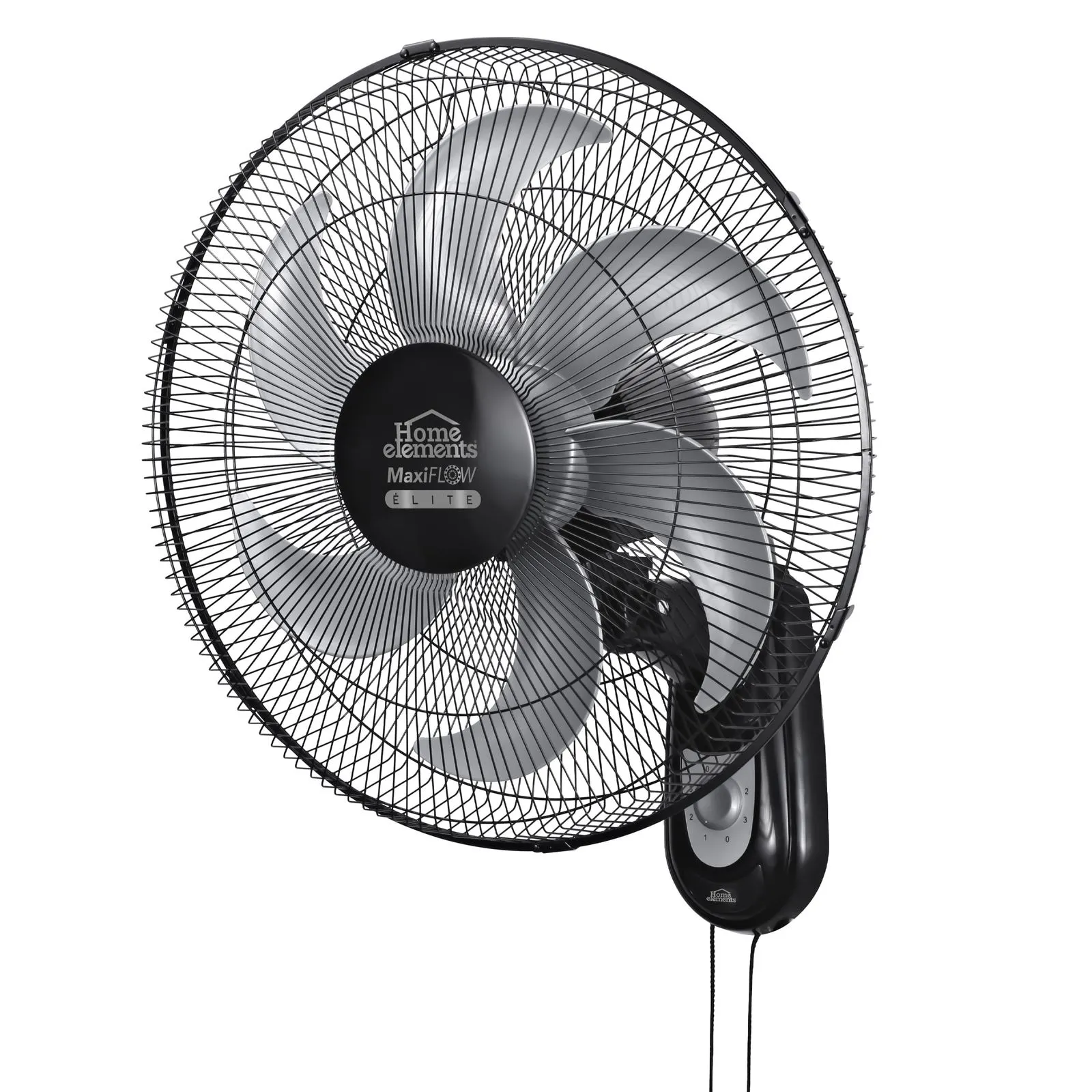 Ventilador de Pared Home Elements 18" Maxi Flow Negro Malla Metálica - Image 2