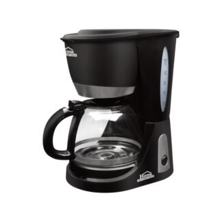 Cafetera Eléctrica Home Elements 12 Tazas Vidrio HE-7031A Negro 120V