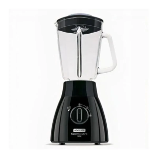 Licuadora Optimix Ultra Vaso Vidrio 2 Velocidades Negra Samurai